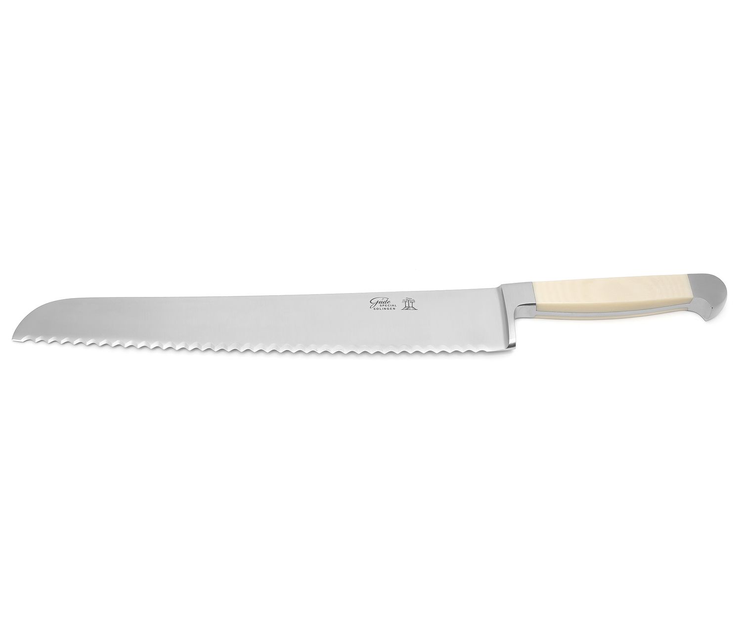Güde Brotmesser 32 cm, White Micarta