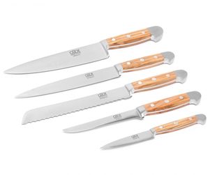 Güde Messerset 5-tlg. Geschenkbox, Alpha Olive
